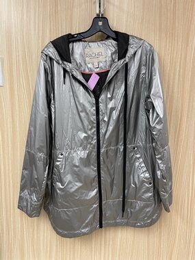 RACHEL Rachel Roy Silver Jacket Size Large